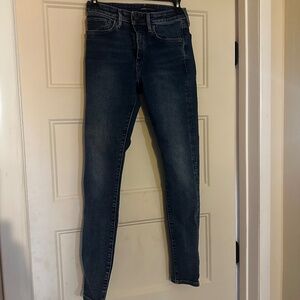 Levi’s high rise skinny jeans dark wash